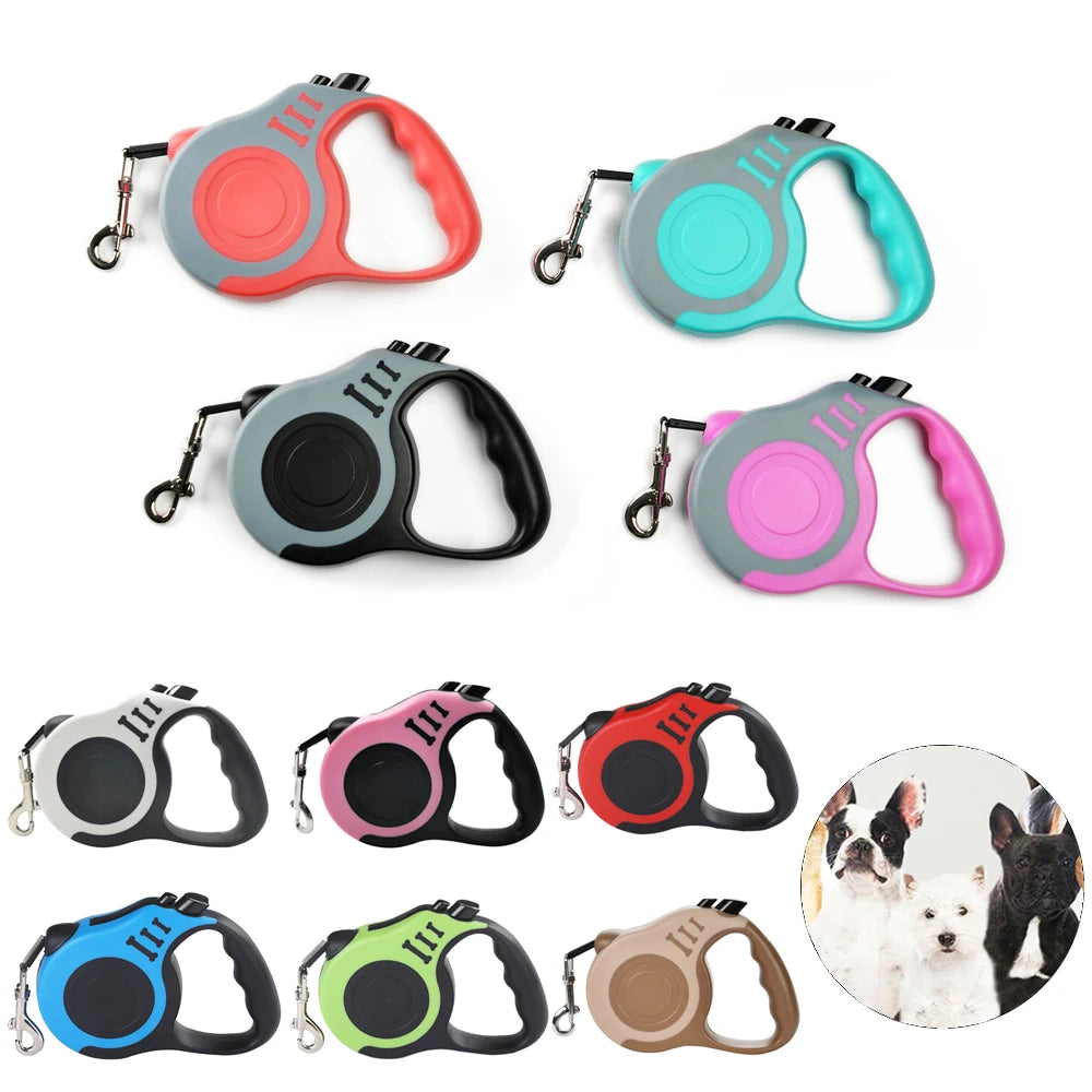QuickWalk™ Retractable Leash – Dual Size, Safe Control