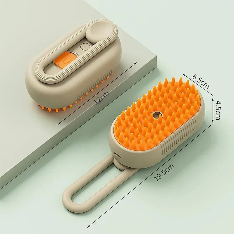 FreshFur™ Steam Comb – 3-in-1 Grooming Brush for Pets