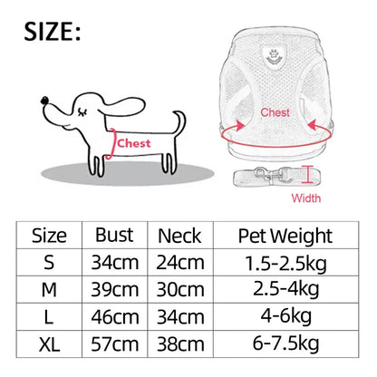 PawsEase™ Adjustable Mesh Harness