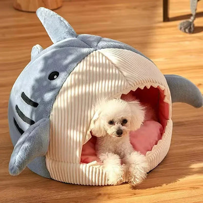 SharkSnuggle™ – Cozy Plush Pet Bed for Ultimate Comfort