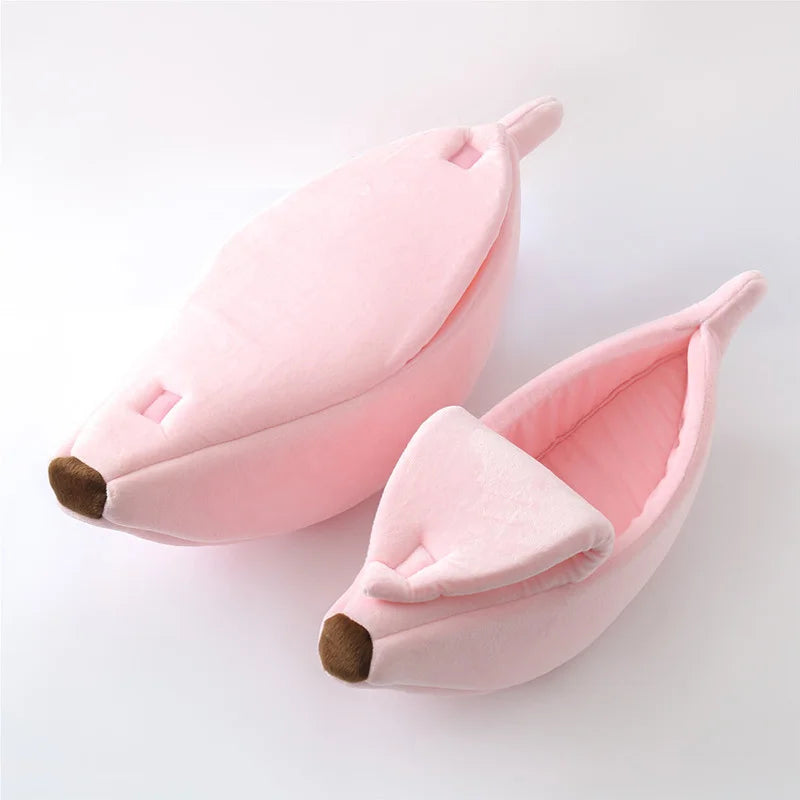 Banana Snuggle Pod™ — The Cozy, Whimsical Bed for Cats & Small Dogs