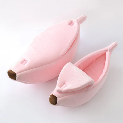 Banana Snuggle Pod™ — The Cozy, Whimsical Bed for Cats & Small Dogs