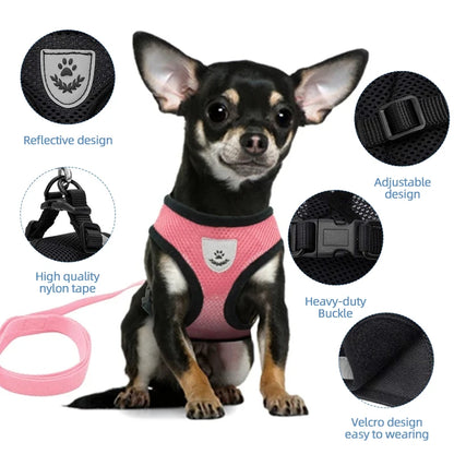 PawsEase™ Adjustable Mesh Harness