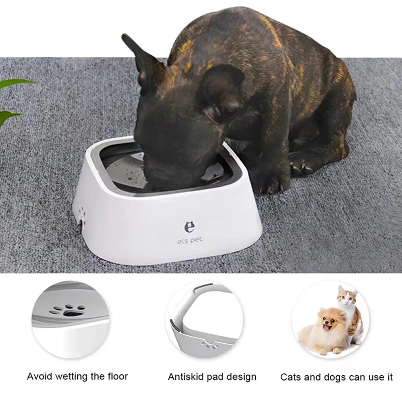AquaMate™ Floating Dog Bowl – Non-Skid, Spill-Proof