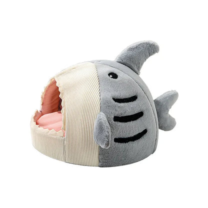 SharkSnuggle™ – Cozy Plush Pet Bed for Ultimate Comfort