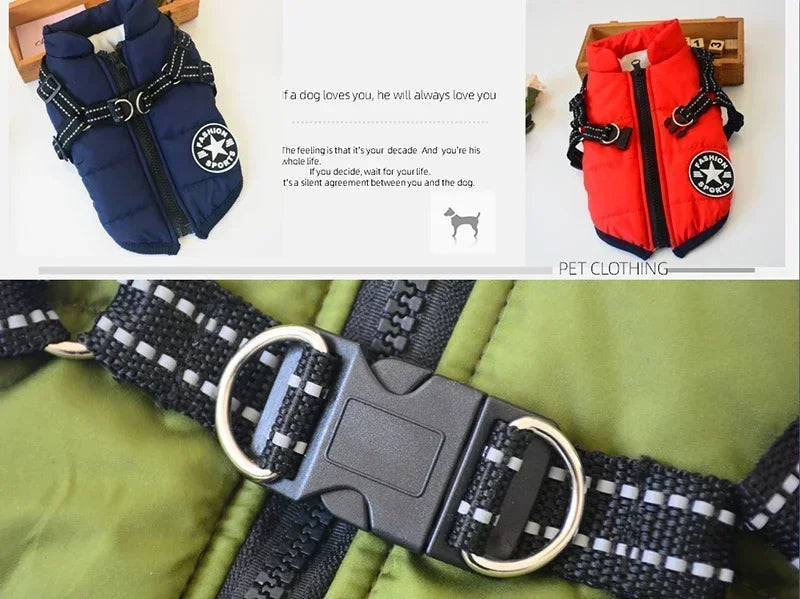 CozyTrek™ Waterproof Dog Jacket & Harness