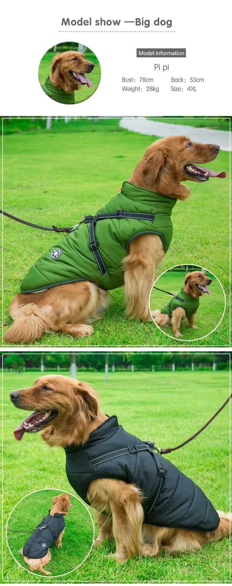 CozyTrek™ Waterproof Dog Jacket & Harness