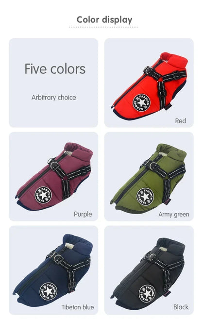 CozyTrek™ Waterproof Dog Jacket & Harness