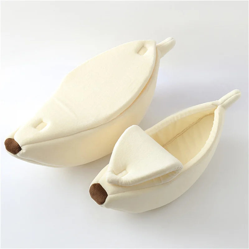 Banana Snuggle Pod™ — The Cozy, Whimsical Bed for Cats & Small Dogs