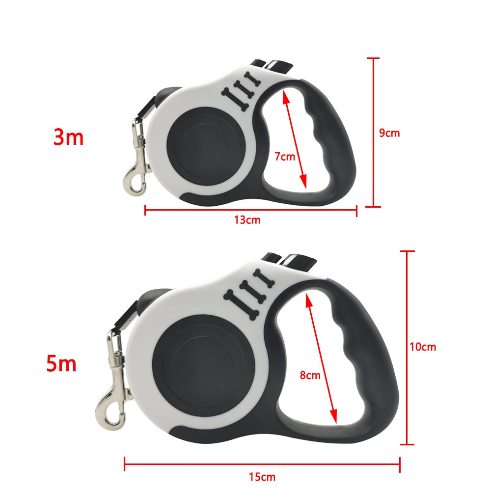 QuickWalk™ Retractable Leash – Dual Size, Safe Control