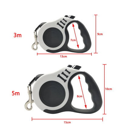 QuickWalk™ Retractable Leash – Dual Size, Safe Control