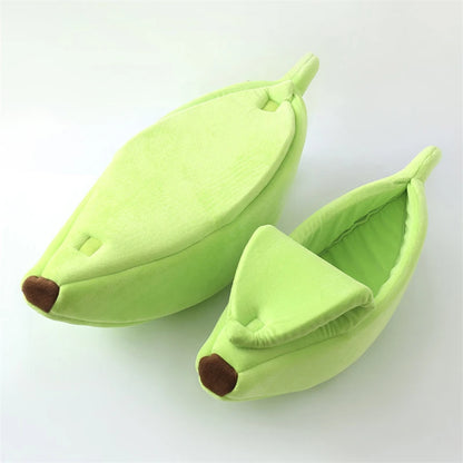 Banana Snuggle Pod™ — The Cozy, Whimsical Bed for Cats & Small Dogs