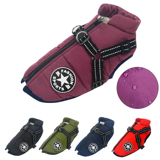CozyTrek™ Waterproof Dog Jacket & Harness